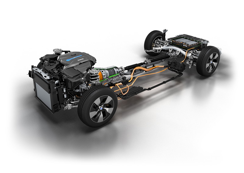 BMW 3er Plug-in Hybrid Prototyp: Antriebsstrang