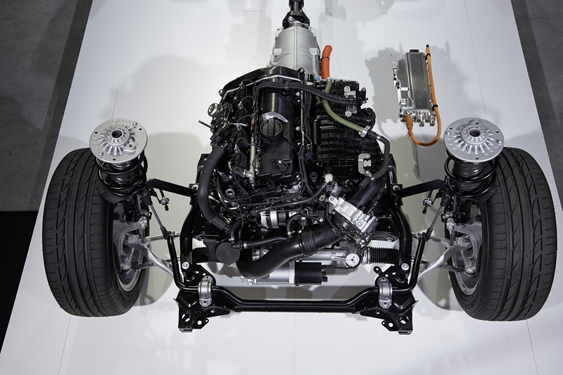 BMW 3er Plug-in Hybrid Prototyp, Antriebsstrang.