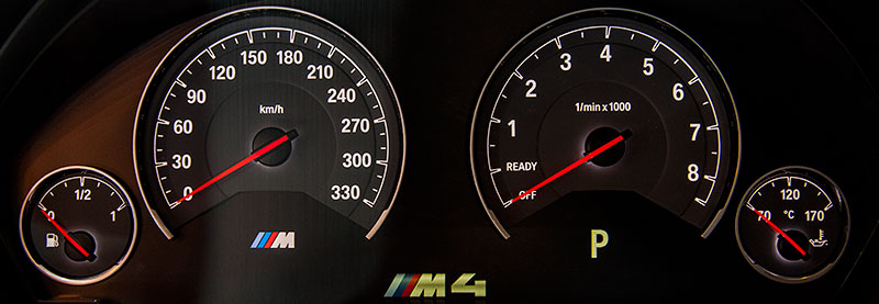 BMW M4 by AC Schnitzer, Tachometer