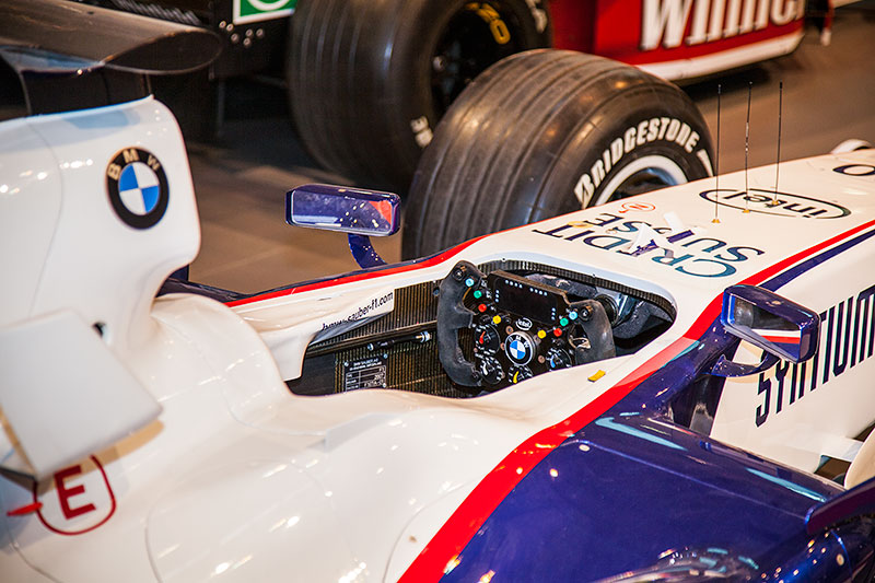 BMW Sauber F1.08 aus dem Jahr 2008. Vier zweite Pl�tze f�r Nick Heidfeld. Essen Motor Show 2014.