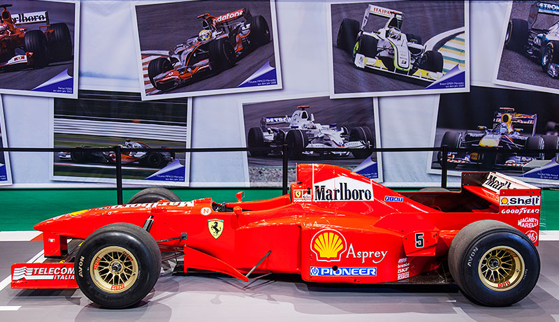 Ferrari F310B aus dem Jahr 1997. Fnf Siege fr Michael Schumacher. Essen Motor Show 2014.