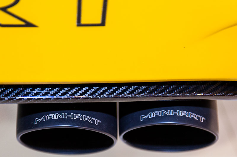 Manhart MH4 auf Basis BMW M4, Manhart Edelstahl Sport-Endschalld�mpfer, 2x 90 mm, Export Version