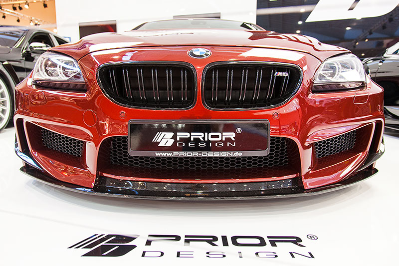 BMW M6 mit PD6XX Widebody Frontsto�stange von Prior-Design