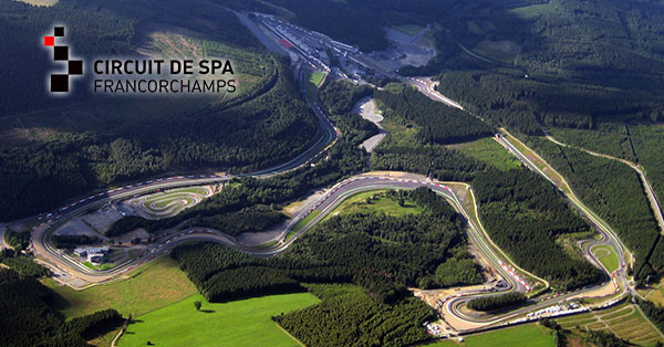Der Circuit de Spa-Francorchamps aus der Luft