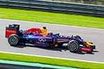 F1 Grand Prix Spa 2014: Sebastian Vettel, Infiniti Red Bull, Motor: Renault, auf hartem Slick Reifen