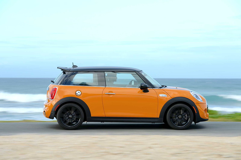 MINI Cooper S (F56) in Volcanic Orange on location in Puerto Rico