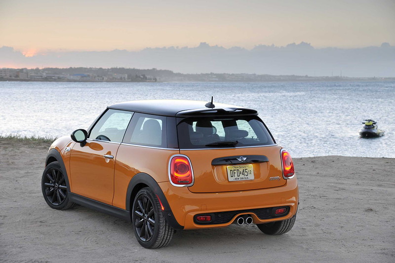 MINI Cooper S (F56) in Volcanic Orange on location in Puerto Rico