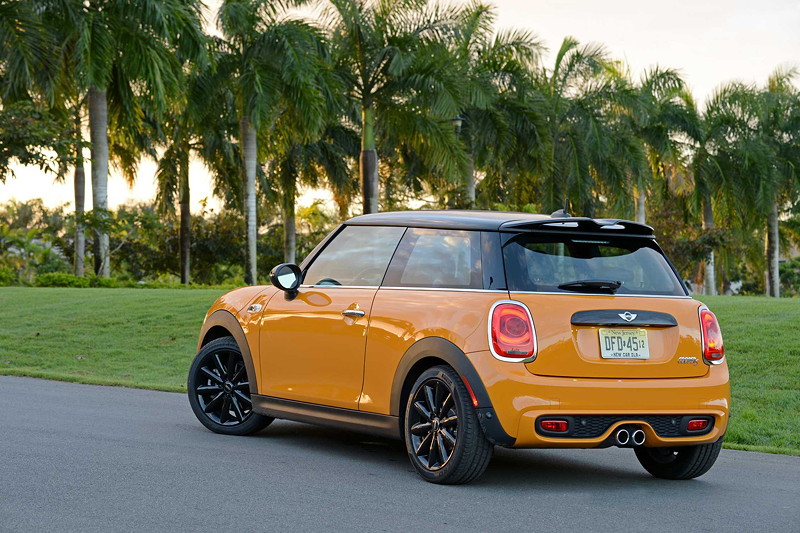 MINI Cooper S (F56) in Volcanic Orange on location in Puerto Rico