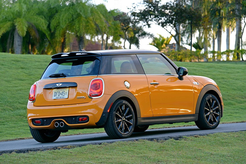 MINI Cooper S (F56) in Volcanic Orange on location in Puerto Rico