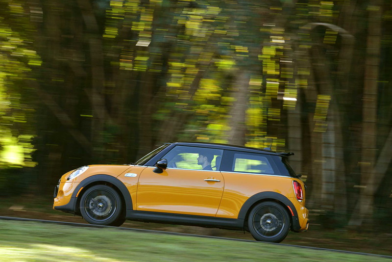 MINI Cooper S (F56) in Volcanic Orange on location in Puerto Rico