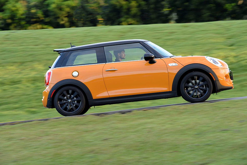 MINI Cooper S (F56) in Volcanic Orange on location in Puerto Rico