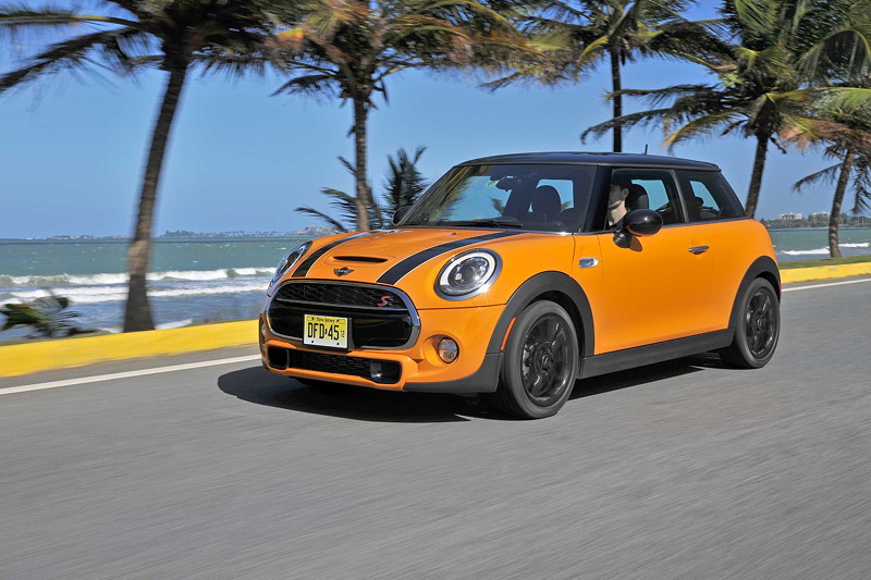 MINI Cooper S (F56) in Volcanic Orange on location in Puerto Rico