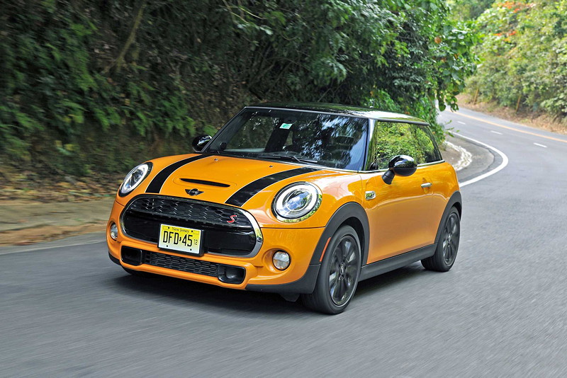 MINI Cooper S (F56) in Volcanic Orange on location in Puerto Rico