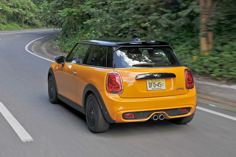 MINI Cooper S (F56) in Volcanic Orange on location in Puerto Rico