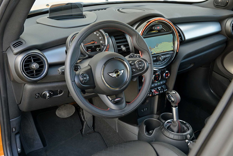 MINI Cooper S (F56) in Volcanic Orange on location in Puerto Rico