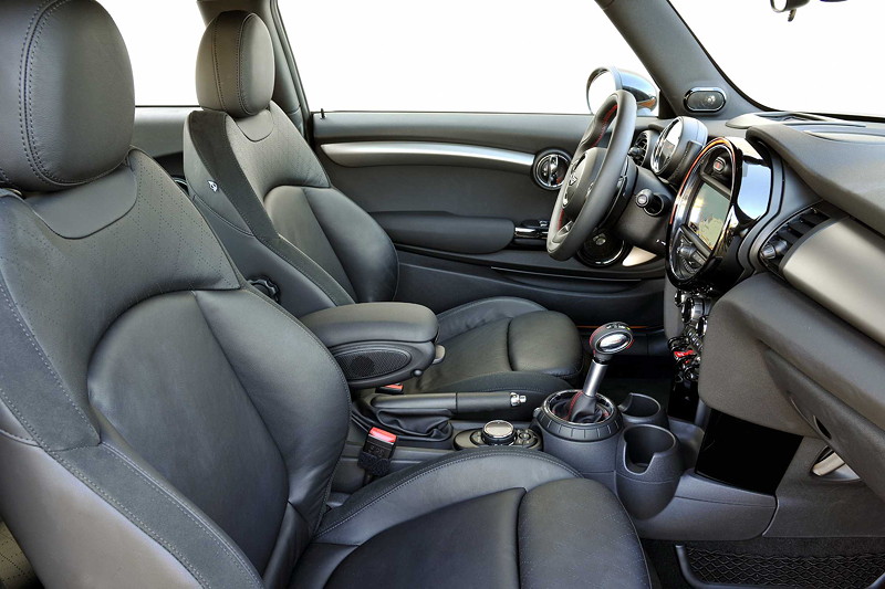 MINI Cooper S (F56) in Volcanic Orange on location in Puerto Rico