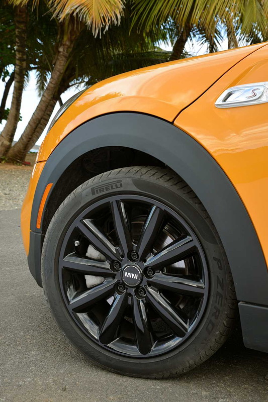 MINI Cooper S (F56) in Volcanic Orange on location in Puerto Rico