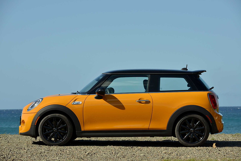 MINI Cooper S (F56) in Volcanic Orange on location in Puerto Rico