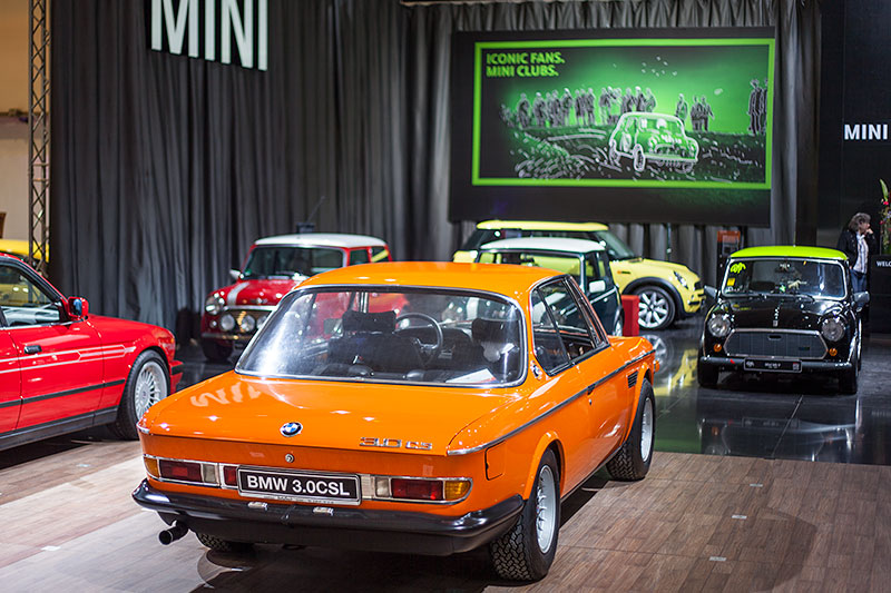 BMW 3.0 CSL ausgestellt vom BMW CSL Owners Club e.V., Techno Classica 2014 in Essen