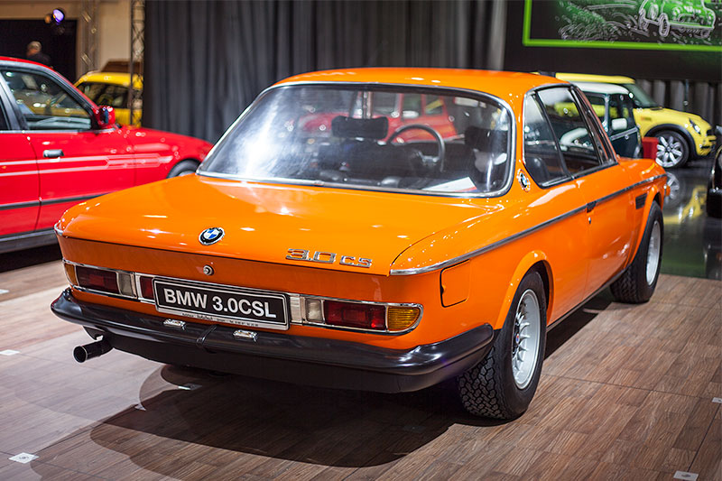 BMW 3.0 CSL mit 6-Zylinder-Reihenmotor, 180 PS bei 6.000 U/Min.