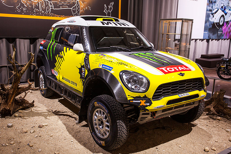 MINI All4 Racing, mit Allradantrieb und abnehmbarer Aussenhaut