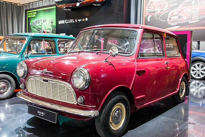 Morris Mini-Minor (Mk I), 4-Zylinder-Reihenmotor mit 34 PS bei 5.500 U/Min.
