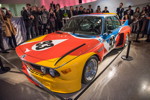 Das BMW Art Car von Alexander Calder (1975) beim Verkndungsevent der beiden neuen BMW Art Car Knstler Cao Fei und John Baldessari im Guggenheim Museum, New York.