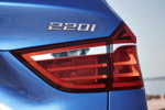 Der neue BMW 220i Gran Tourer. Typbezeichnung am Heck.