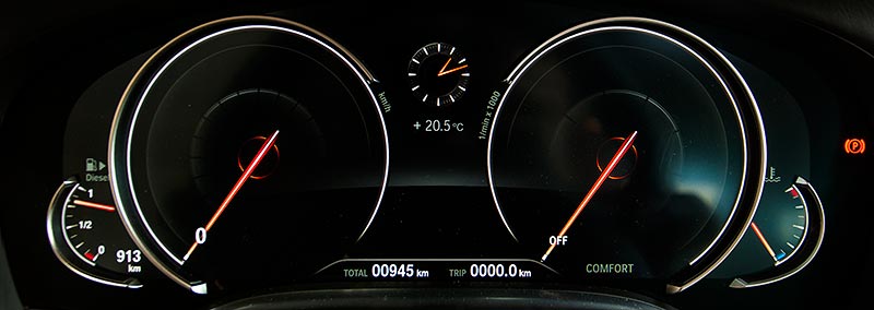 BMW 730d, Multifunktionales Instrumentendisplay