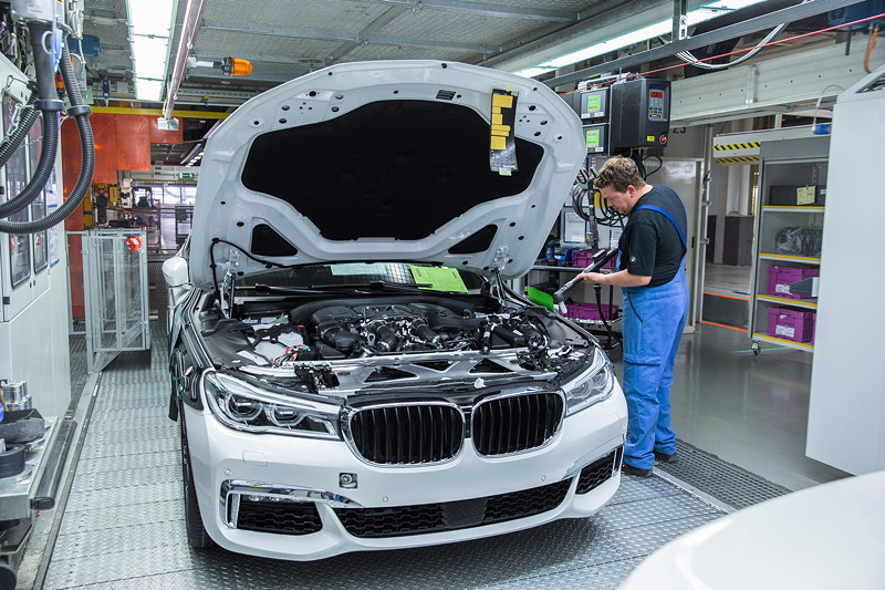 BMW 7er Produktion im Werk Dingolfing, Fahrzeugmontage