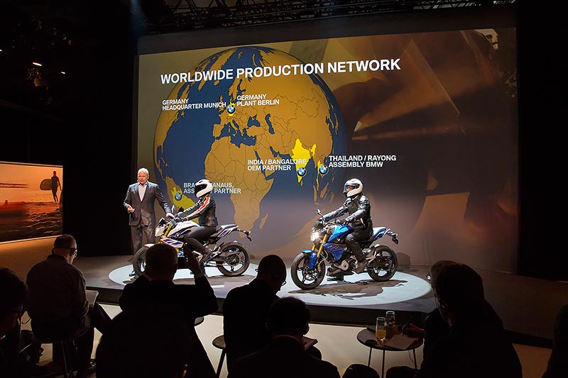 Weltpremiere der BMW G 301 R am 11.11.15 in M�nchen