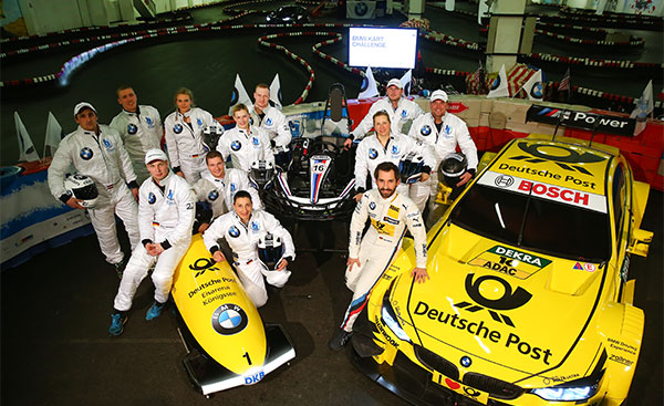 BMW Kart Challenge, Gruppenfoto mit den Teilnehmern
