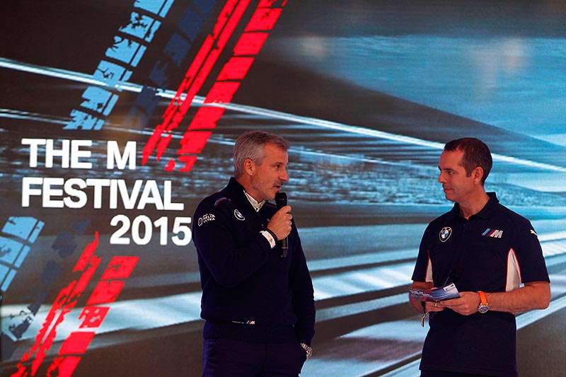 N�rburgring, 14. Mai 2015. 24h Rennen, BMW M6 GT3 Presentation, Jens Marquardt (DE) BMW Motorsport Director, Frank van Meel (NL) Vorsitzender der Gesch�ftsf�hrung der BMW M GmbH.