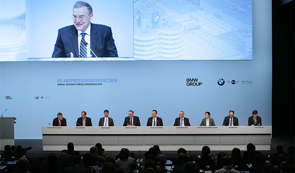 Bilanzpressekonferenz der BMW Group am 18. März 2015 in München