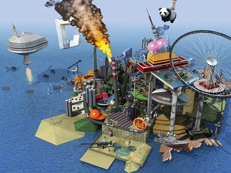 Cao Fei: RMB City - A Second Life City Planning. 04/2007. Courtesy the artist, Vitamin Creative Space.