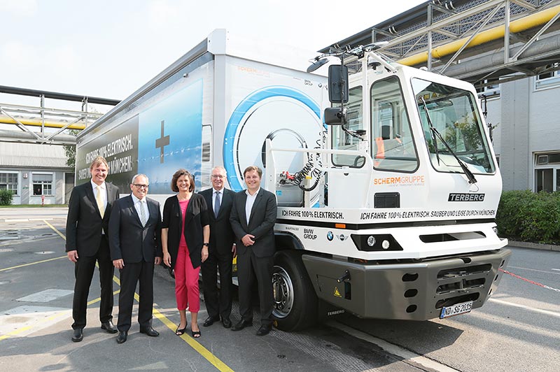 v.l.n.r.: Kurt J.F. Scherm, Hermann Bohrer, Ilse Aigner, J�rgen Maidl und Jens R�ver