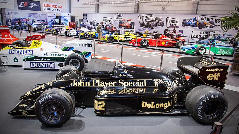 65 Jahre Formel-1 WM auf der Essen Motor Show 2015: Lotus T98-Renault (1986) Ayrton Senna etablierte sich