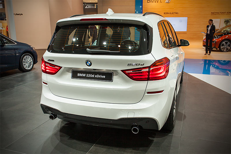 BMW 220d xDrive Gran Tourer, wirkt deutlich wuchtiger als der Active Tourer