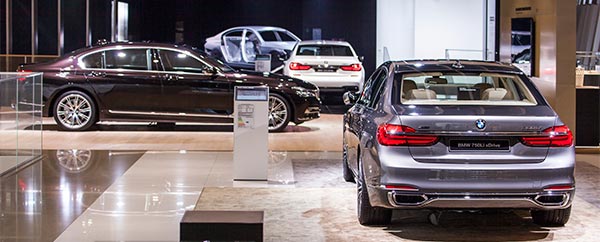 BMW 7er Ausstellung auf dem BMW Messestand, IAA 2015
