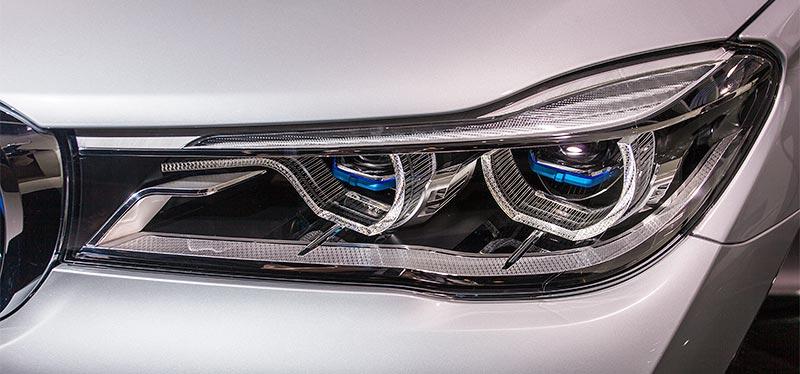 BMW 740Le mit PlugIn-Hybrid, Laserlicht