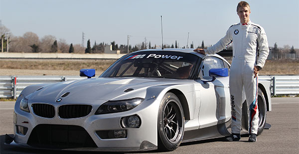Miramas (FR), 10. Februar 2015. Jesse Krohn, BMW Motorsport Junior, BMW Z4 GTE, ELMS, Test