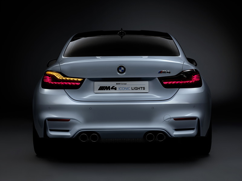 BMW M4 Concept Iconic Lights, BMW Organic Light, Sport Modus und Blinker