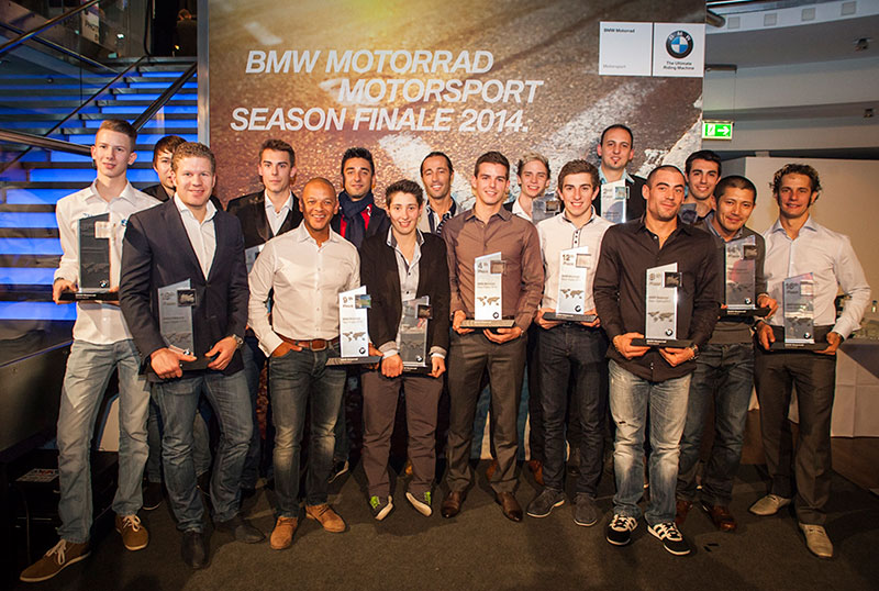 Mnchen, 22. November 2014. BMW Motorrad Motorsport Saison Finale. 2014 BMW Motorrad Race Trophy award.