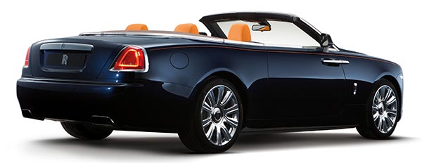 Rolls-Royce Dawn, mit offenem Verdeck width=