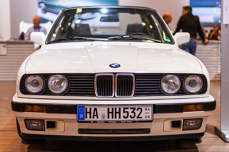 BMW 320i Baur Topcabriolet, Baujahr 1987, ausgestellt vom Baur TC Club e.V.