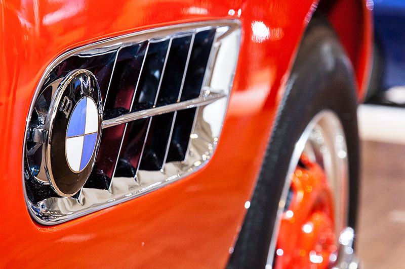 BMW 507, seitliche Kieme mit BMW Logo