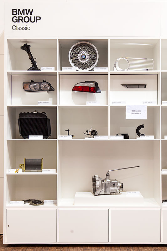 BMW Classic Ersatzteil Ausstellung auf der Techno Classica