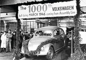 VW feierte 1946 den 1000sten Käfer