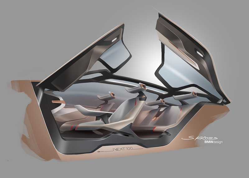 BMW VISION NEXT 100, Designzeichnung