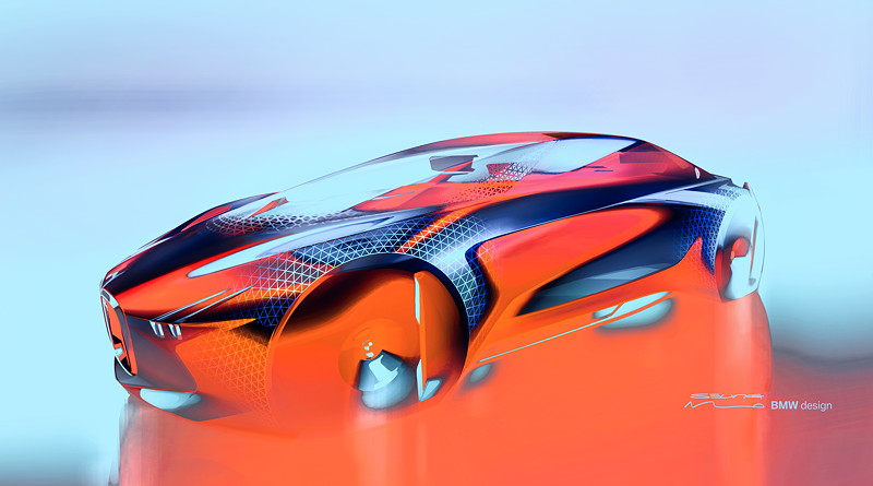 BMW VISION NEXT 100, Designzeichnung